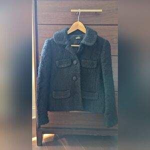 J.Crew Black Mohair Blend Jacket